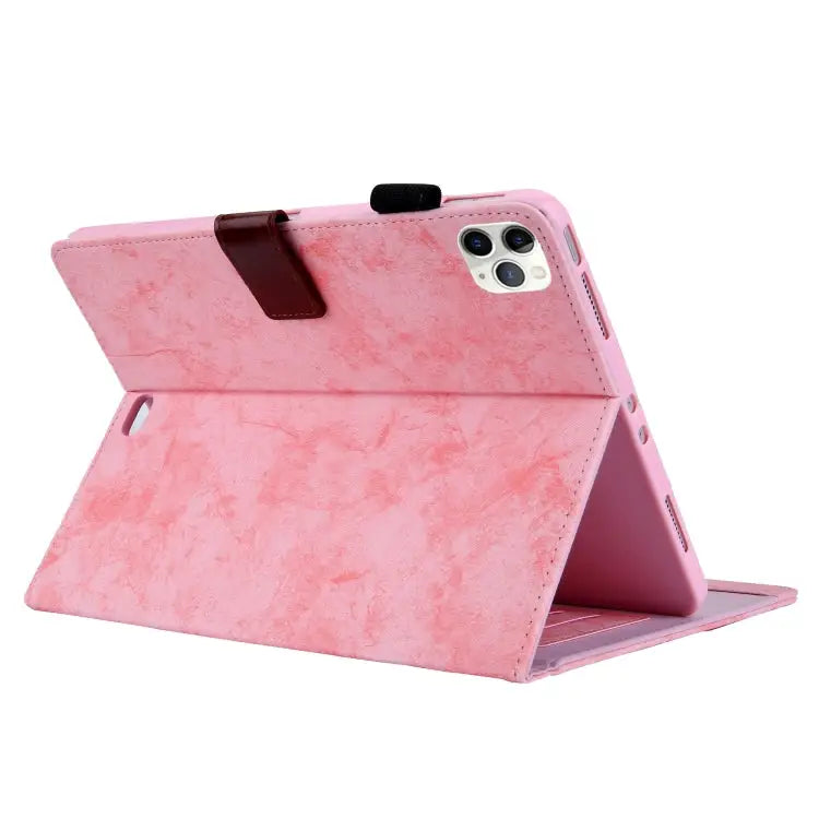 For iPad Pro 11 (2020) Marble Style Cloth Texture Tablet PC Protective Leather Case with Bracket & Card Slot - Apple