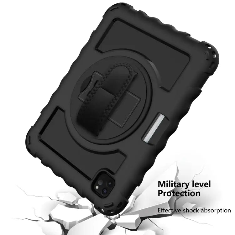 For iPad Pro 11 (2020) PC + Silicone Shockproof Combination Case with 360 Degree Rotating Holder & Handle For iPad Pro