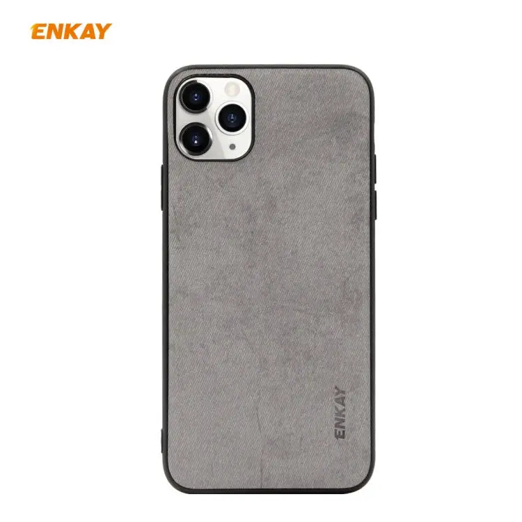 For iPhone 11 Pro ENKAY ENK-PC029 Business Series Fabric Texture PU Leather + TPU Soft Slim Case Cover For iPhone 11