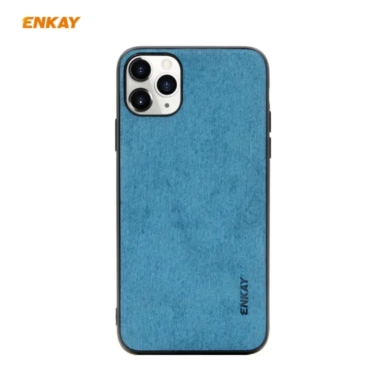 For iPhone 11 Pro ENKAY ENK-PC029 Business Series Fabric Texture PU Leather + TPU Soft Slim Case Cover For iPhone 11