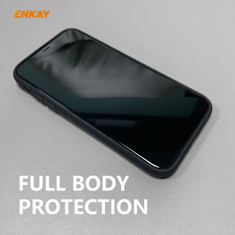 For iPhone 11 Pro ENKAY ENK-PC0292 2 in 1 Business Series Fabric Texture PU Leather + TPU Soft Slim Case Cover ＆ 0.26mm