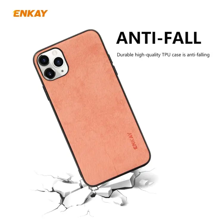 For iPhone 11 Pro ENKAY ENK-PC0292 2 in 1 Business Series Fabric Texture PU Leather + TPU Soft Slim Case Cover ＆ 0.26mm