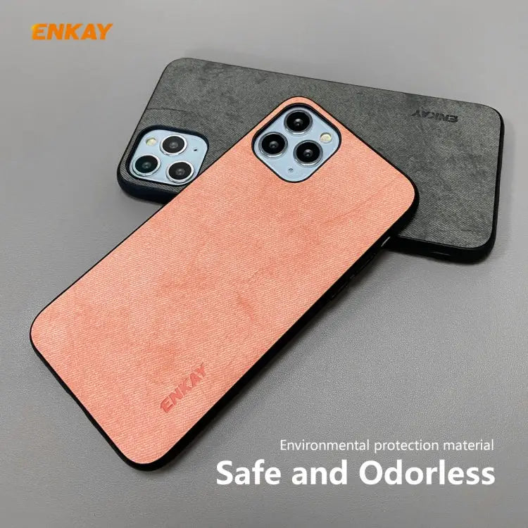 For iPhone 11 Pro Max ENKAY ENK-PC0302 2 in 1 Business Series Fabric Texture PU Leather + TPU Soft Slim Case Cover ＆