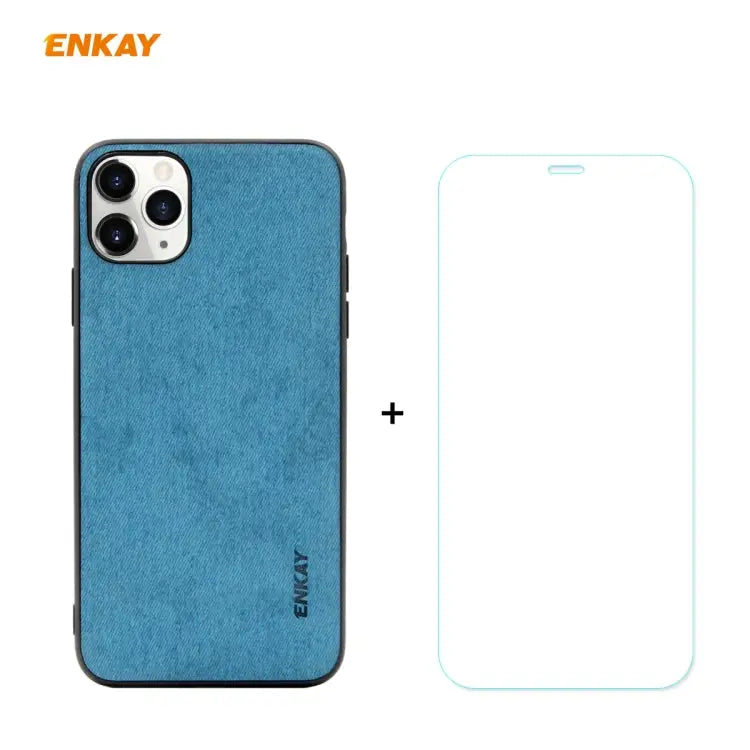 For iPhone 11 Pro Max ENKAY ENK-PC0302 2 in 1 Business Series Fabric Texture PU Leather + TPU Soft Slim Case Cover ＆