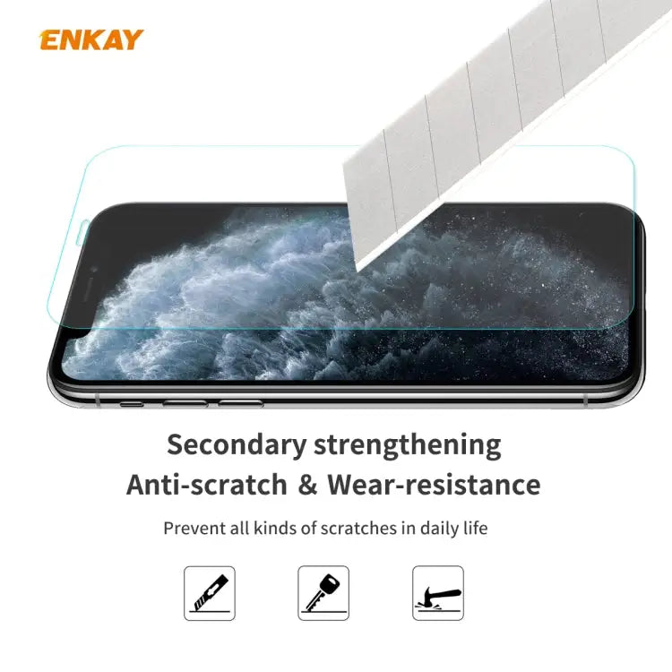 For iPhone 11 Pro Max ENKAY ENK-PC0332 2 in 1 Business Series Denim Texture PU Leather + TPU Soft Slim Case Cover ＆