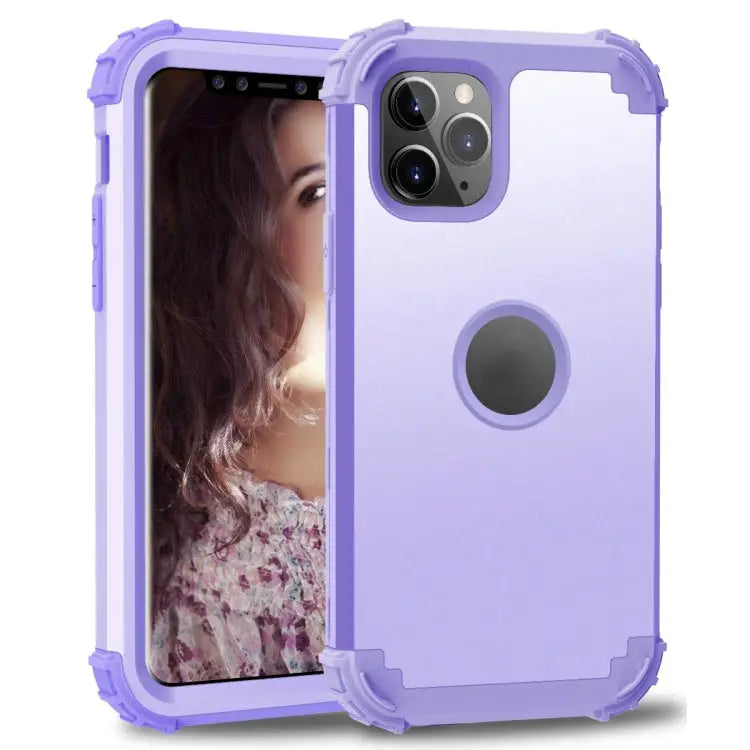 For iPhone 11 Pro Max PC+ Silicone Three-piece Anti-drop Mobile Phone Protection Bback Cover For iPhone 11 Pro Max