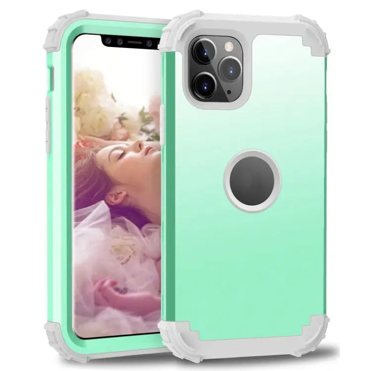 For iPhone 11 Pro Max PC+ Silicone Three-piece Anti-drop Mobile Phone Protection Bback Cover For iPhone 11 Pro Max