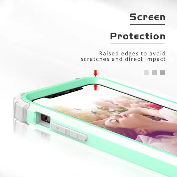 For iPhone 11 Pro Max PC+ Silicone Three-piece Anti-drop Mobile Phone Protection Bback Cover For iPhone 11 Pro Max