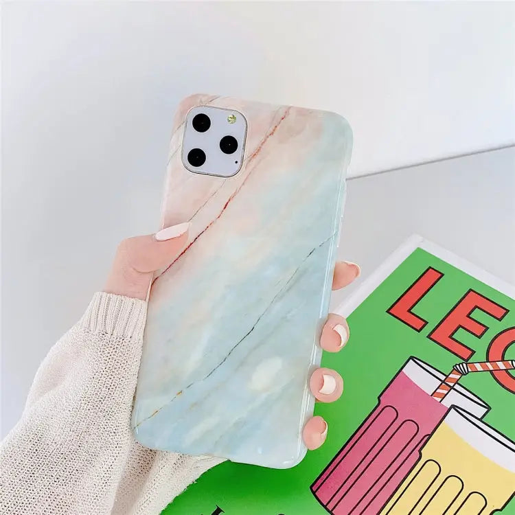 For iPhone 11 Pro Max TPU Smooth Marbled IMD Mobile Phone Case For iPhone 11 Pro Max - For iPhone 11 Pro Max / Granite