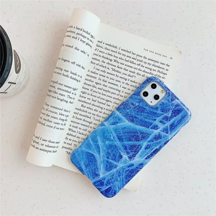 For iPhone 11 Pro Max TPU Smooth Marbled IMD Mobile Phone Case For iPhone 11 Pro Max - For iPhone 11 Pro Max / Sapphire
