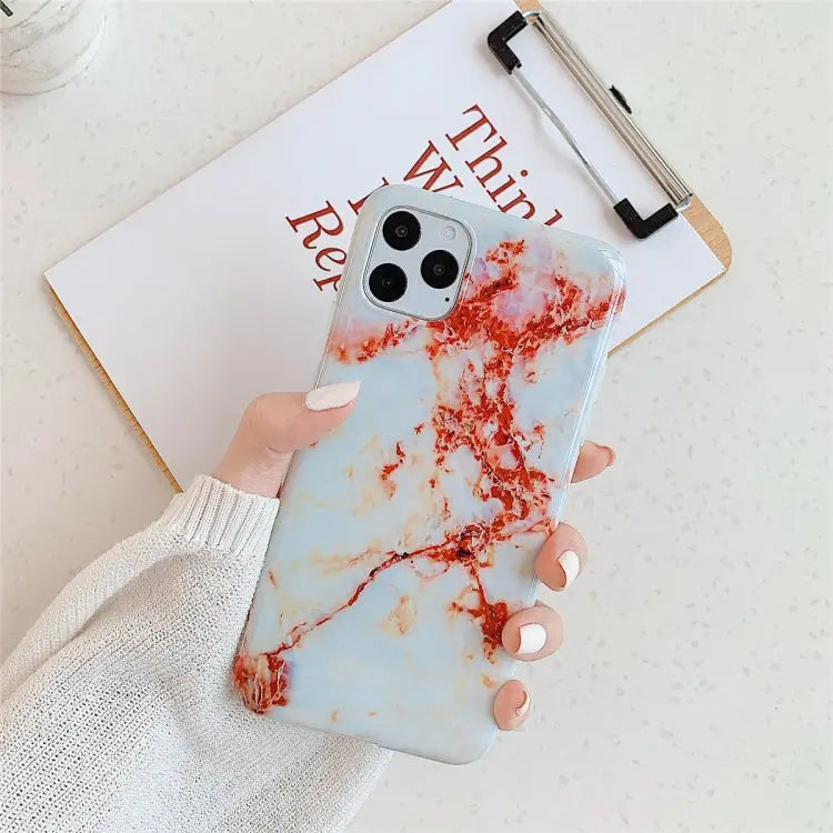 For iPhone 11 Pro Max TPU Smooth Marbled IMD Mobile Phone Case For iPhone 11 Pro Max - For iPhone 11 Pro Max