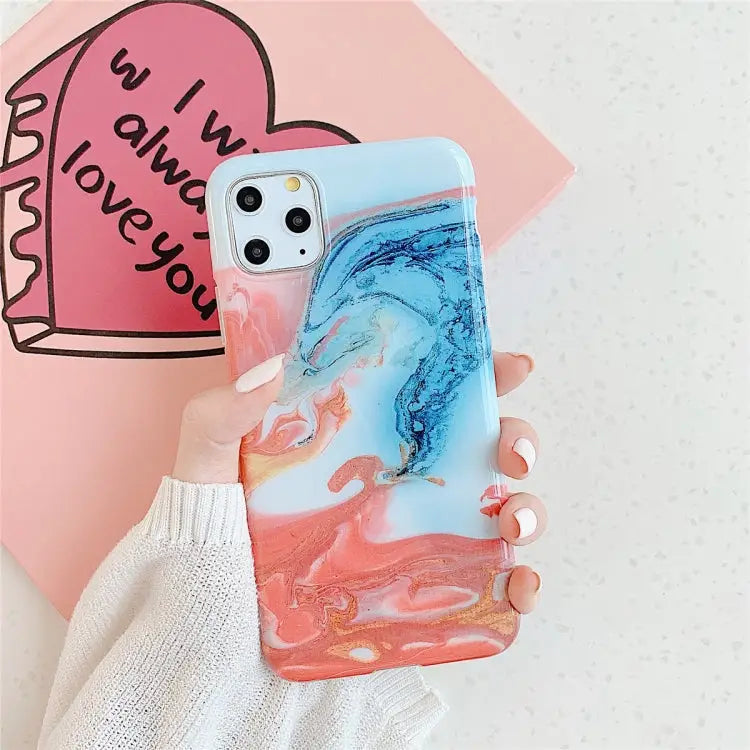 For iPhone 11 Pro Max TPU Smooth Marbled IMD Mobile Phone Case For iPhone 11 Pro Max - For iPhone 11 Pro Max