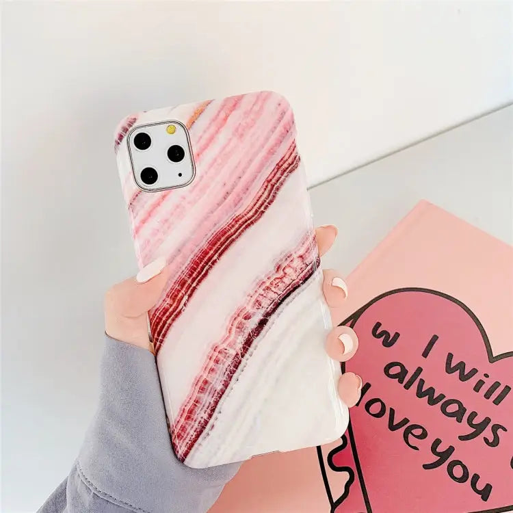 For iPhone 11 Pro Max TPU Smooth Marbled IMD Mobile Phone Case For iPhone 11 Pro Max - For iPhone 11 Pro Max / Granite