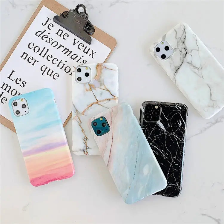For iPhone 11 Pro Max TPU Smooth Marbled IMD Mobile Phone Case For iPhone 11 Pro Max - For iPhone 11 Pro Max