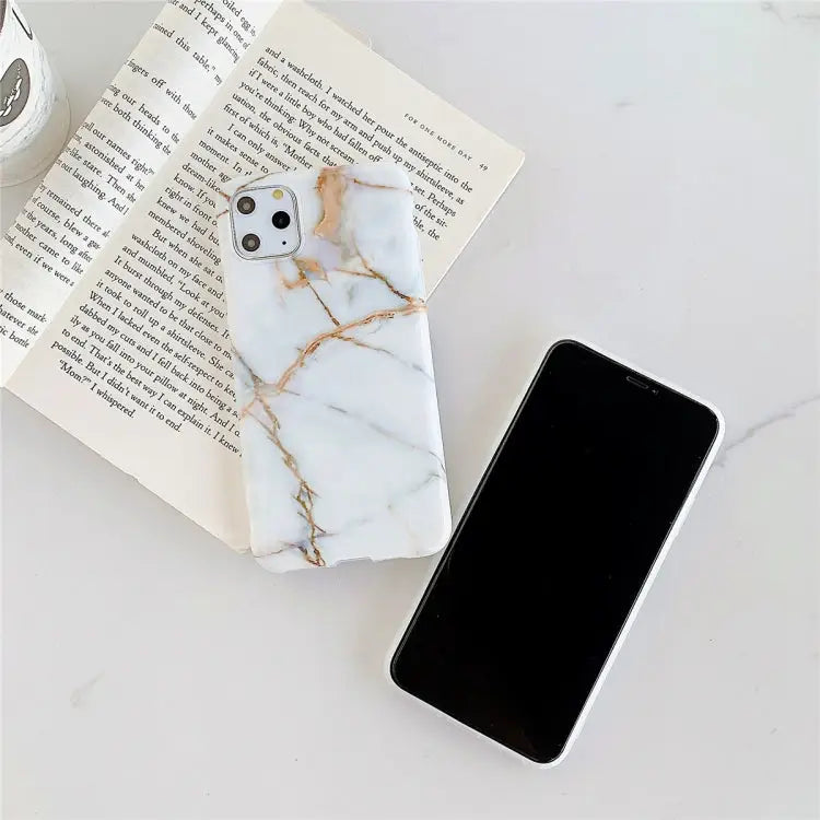 For iPhone 11 Pro Max TPU Smooth Marbled IMD Mobile Phone Case For iPhone 11 Pro Max - Apple Accessories