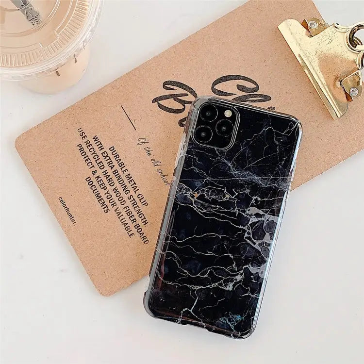 For iPhone 11 Pro Max TPU Smooth Marbled IMD Mobile Phone Case For iPhone 11 Pro Max - For iPhone 11 Pro Max / Gold
