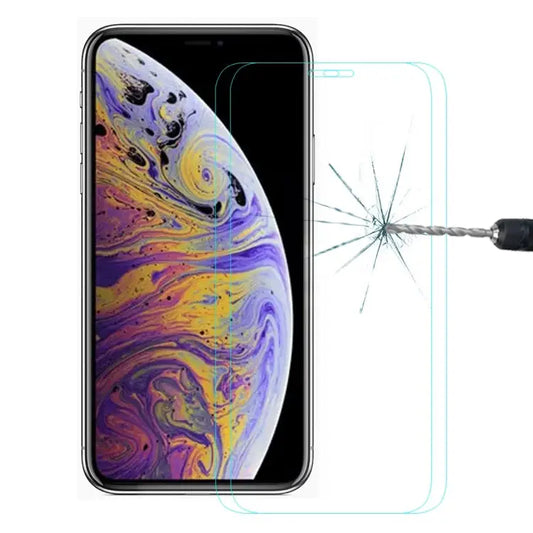 For iPhone 11 Pro Max / XS Max 2pcs ENKAY Hat-Prince 0.26mm 9H 2.5D Tempered Glass Film - For XS Max (2 PCS)