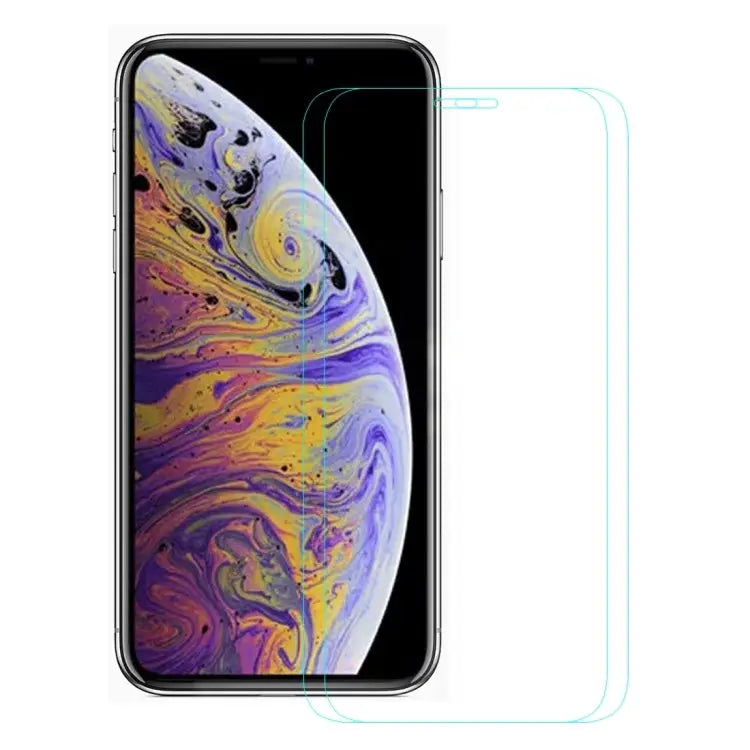 For iPhone 11 Pro Max / XS Max 2pcs ENKAY Hat-Prince 0.26mm 9H 2.5D Tempered Glass Film - For XS Max (2 PCS)