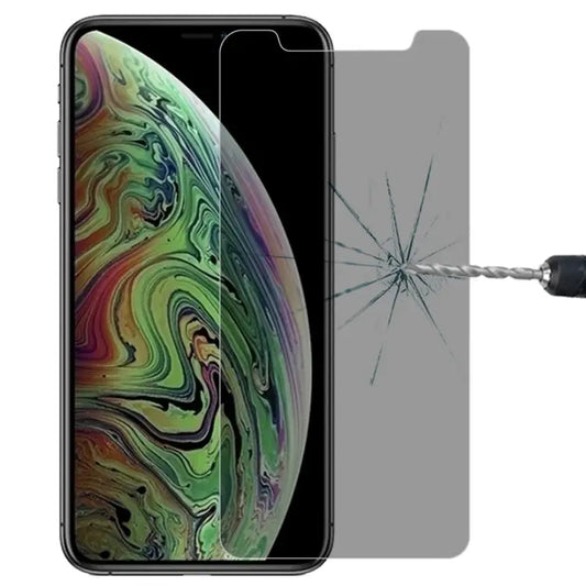 For iPhone 11 Pro Max / XS Max 9H 3D Privacy Anti-glare Non-full Screen Tempered Glass Screen Protector - For XS Max