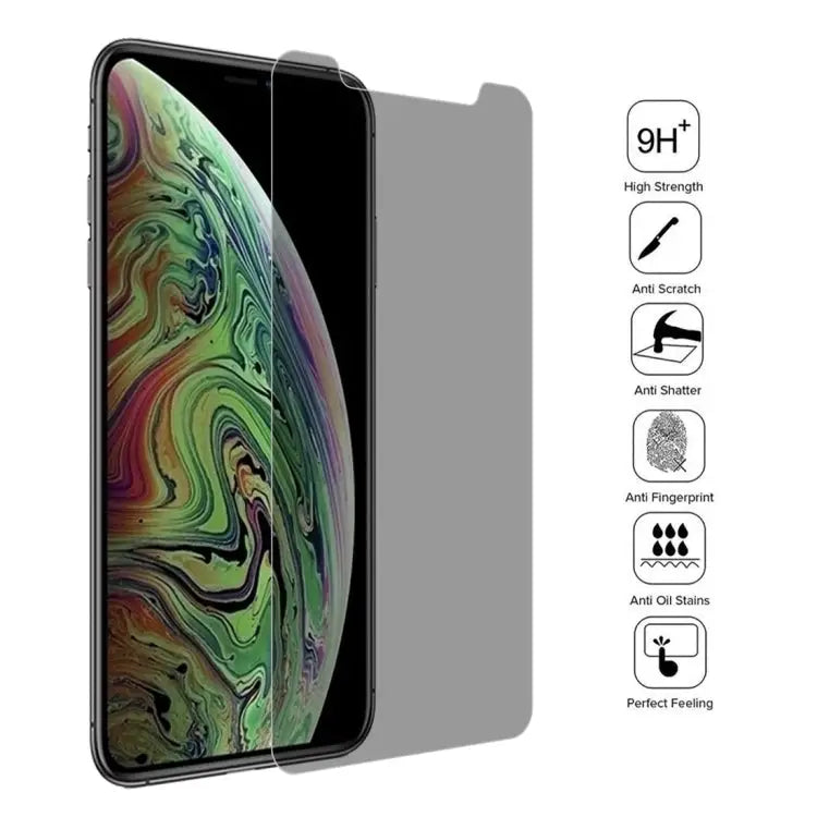 For iPhone 11 Pro Max / XS Max 9H 3D Privacy Anti-glare Non-full Screen Tempered Glass Screen Protector - For XS Max