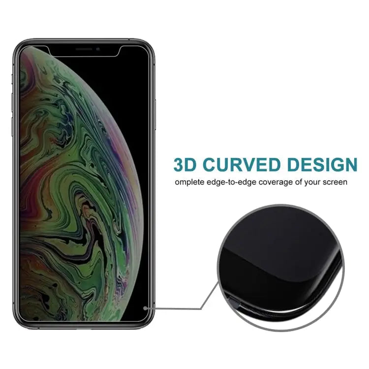 For iPhone 11 Pro Max / XS Max 9H 3D Privacy Anti-glare Non-full Screen Tempered Glass Screen Protector - For XS Max