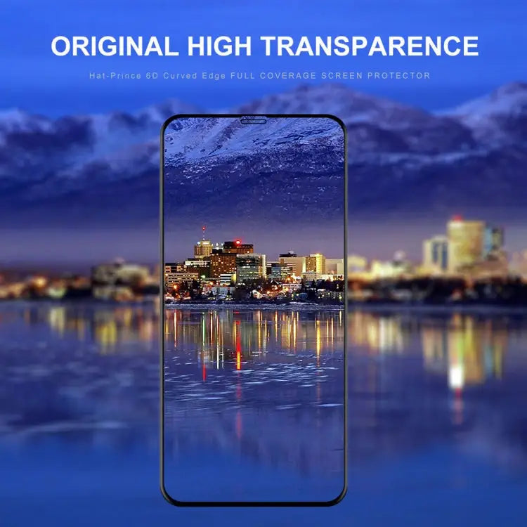 For iPhone 11 Pro Max / XS Max ENKAY Hat-Prince 0.26mm 9H 6D Curved Full Screen Tempered Glass Film - For XS Max (6D)