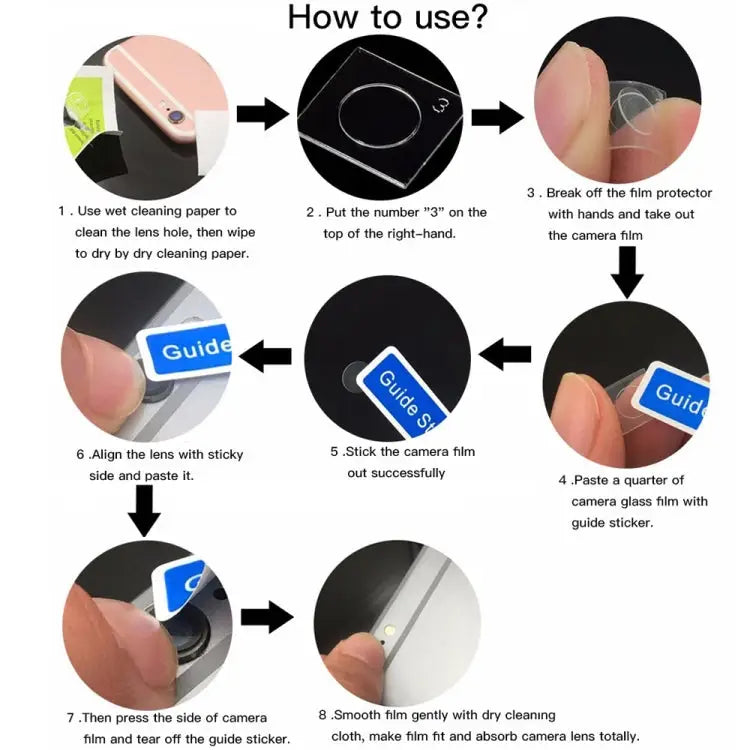 For iPhone 11 Pro Soft Fiber Back Camera Lens Film - For iPhone 11 Pro (1 PC)
