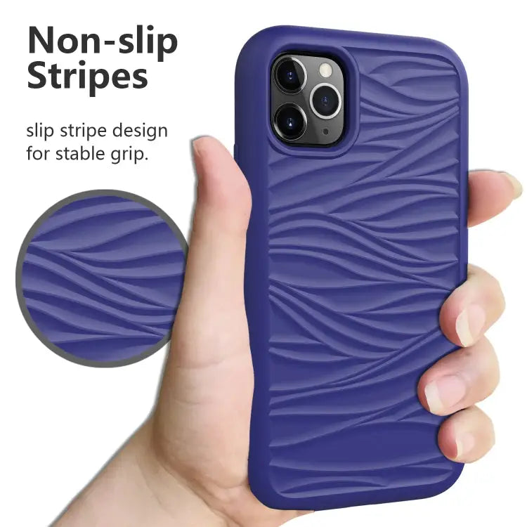 For iPhone 11 Pro Wave Pattern 3 in 1 Silicone + PC Shockproof Protective Case For iPhone 11 Pro - Apple Accessories