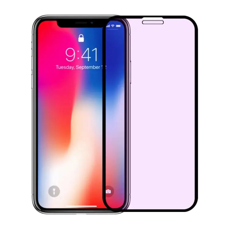 For iPhone 11 Pro / XS / X Anti-scratch 9H 10D Full Screen Purple-ray Tempered Glass Film - iPhone XS / X