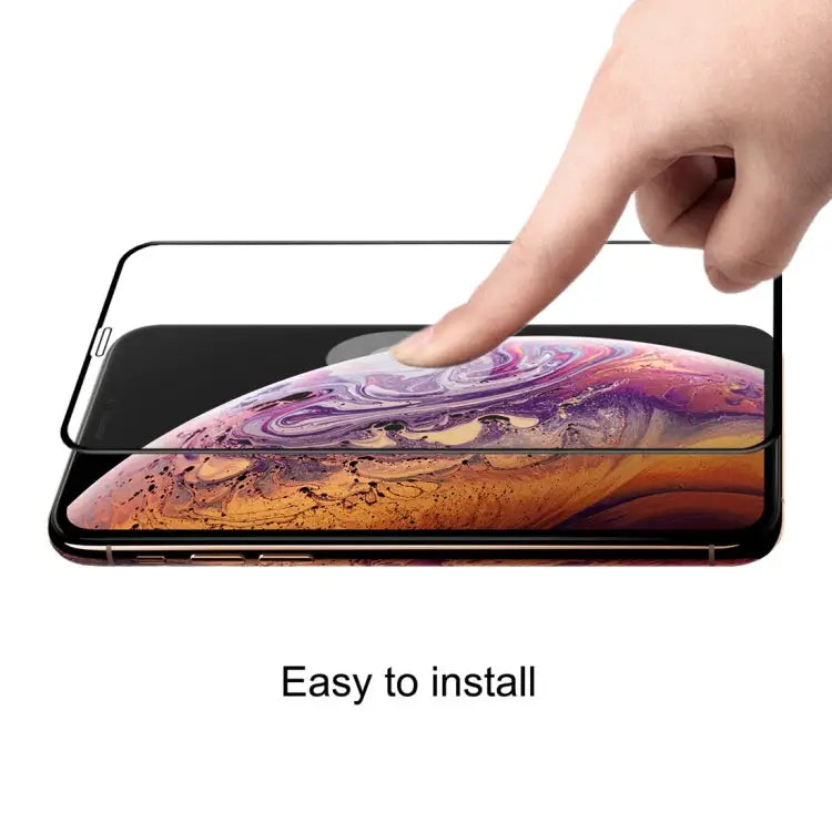 For iPhone 11 Pro / XS / X ENKAY Hat-Prince 0.26mm 9H 6D Curved Full Screen Tempered Glass Film - For X / XS (6D)