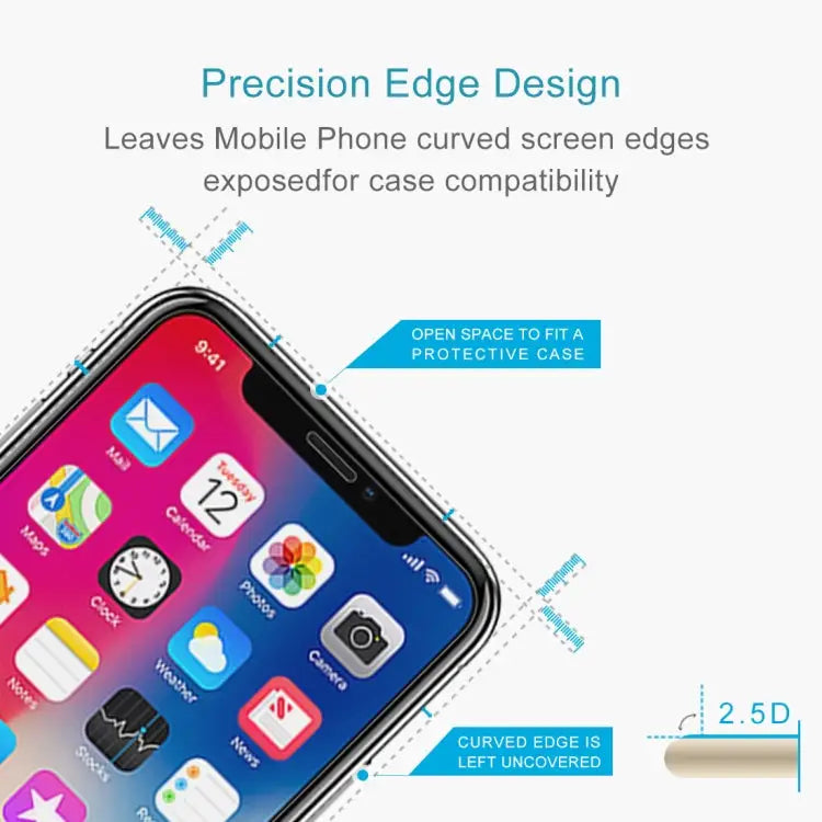 For iPhone 11 Pro / XS / X Surface Hardness Explosion-proof Non-full Screen Tempered Glass Screen Film - For iPhone 11