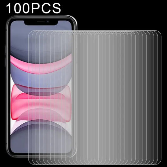 For iPhone 11 / XR 100pcs 0.26mm 9H 2.5D Tempered Glass Film - For iPhone 11 / XR(100 PCS)