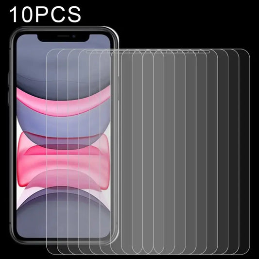 For iPhone 11 / XR 10pcs 0.26mm 9H 2.5D Tempered Glass Film - For iPhone 11 / XR(10 PCS)