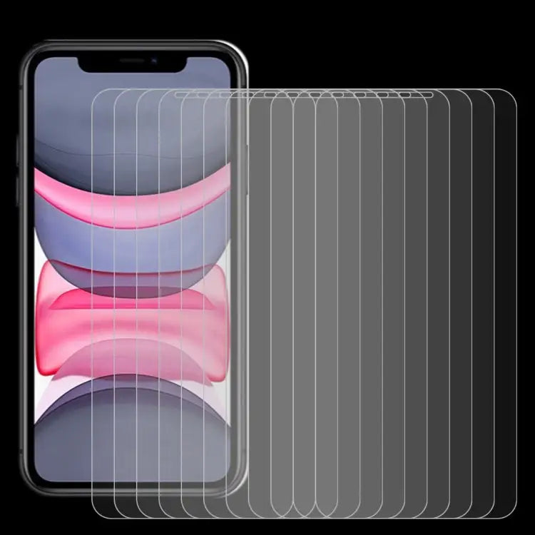 For iPhone 11 / XR 10pcs 0.26mm 9H 2.5D Tempered Glass Film - For iPhone 11 / XR(10 PCS)