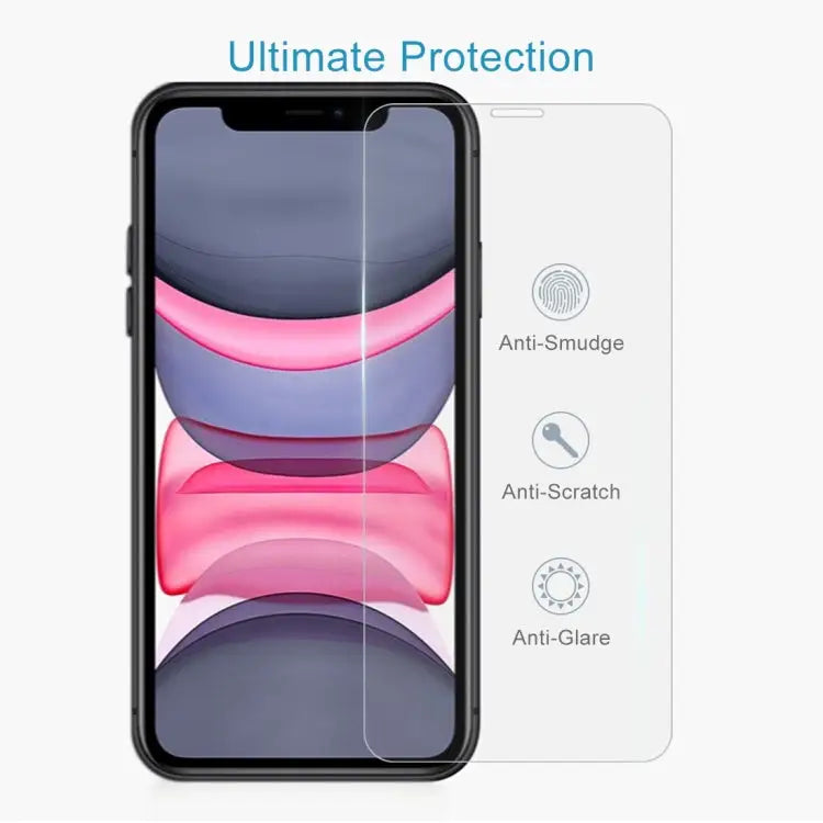 For iPhone 11 / XR 2pcs 0.26mm 9H 2.5D Tempered Glass Film - For iPhone 11 / XR(2 PCS)