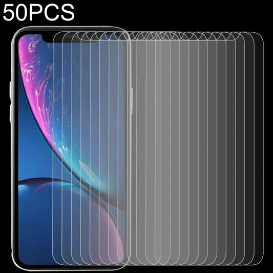 For iPhone 11 / XR 50pcs 0.3mm 2.5D 9H Tempered Glass Film - For iPhone 11 / XR(50 PCS)