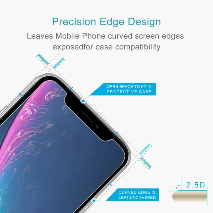 For iPhone 11 / XR 50pcs 0.3mm 2.5D 9H Tempered Glass Film - For iPhone 11 / XR(50 PCS)