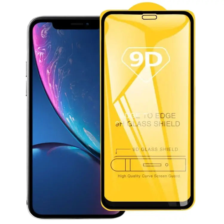 For iPhone 11 / XR 9H 9D Full Screen Tempered Glass Screen Protector - For iPhone 11 (1 PC)
