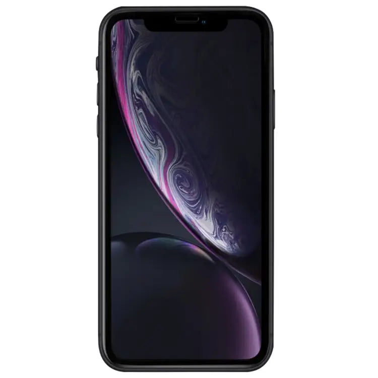 For iPhone 11 / XR Full Glue Silk Print Full Screen Tempered Glass Film - For XR (1 PCS) Black