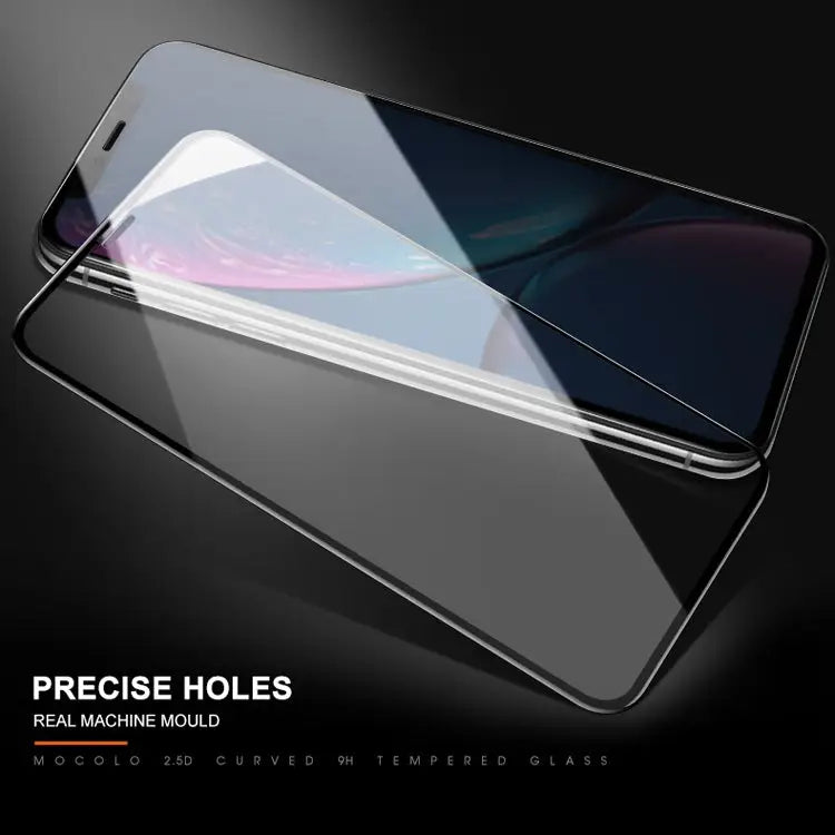 For iPhone 11 / XR mocolo 0.33mm 9H 2.5D Silk Print Tempered Glass Film - iPhone XR