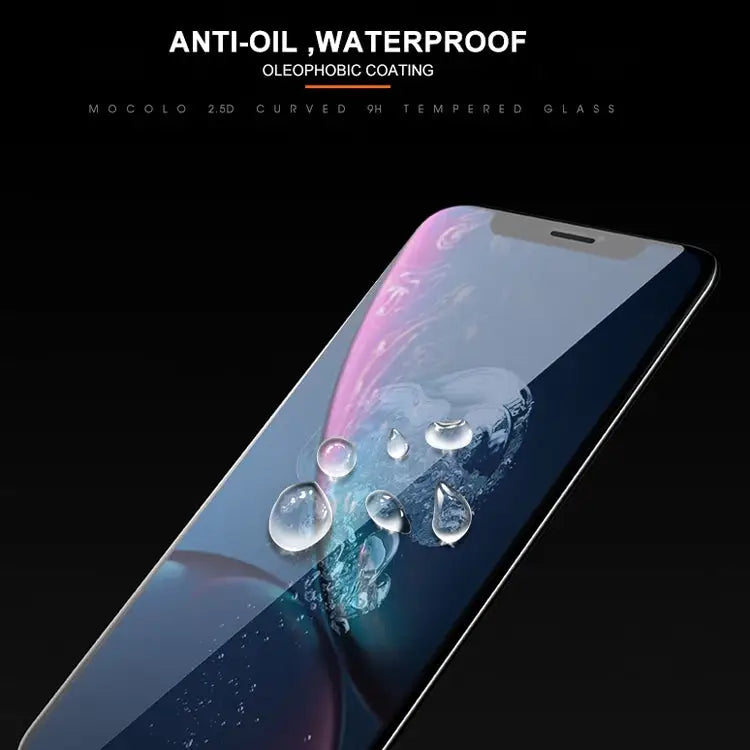 For iPhone 11 / XR mocolo 0.33mm 9H 2.5D Silk Print Tempered Glass Film - iPhone XR