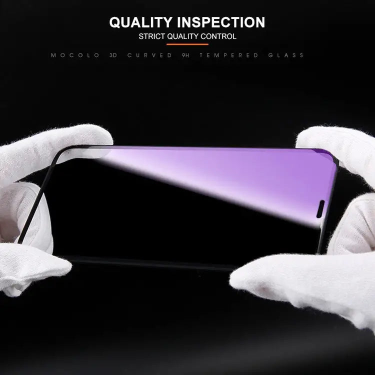 For iPhone 11 / XR mocolo 0.33mm 9H 3D Round Edge Anti Blue-ray Tempered Glass Film - iPhone XR