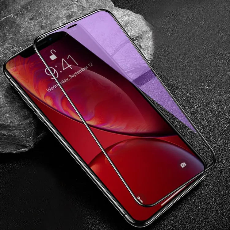 For iPhone 11 / XR mocolo 0.33mm 9H 3D Round Edge Anti Blue-ray Tempered Glass Film - iPhone XR