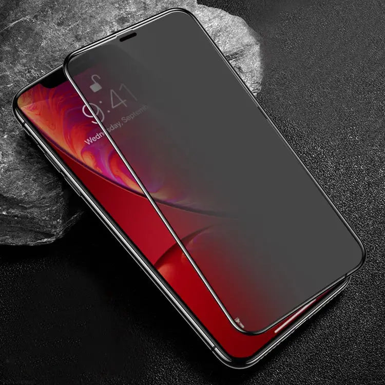 For iPhone 11 / XR mocolo 0.33mm 9H 3D Round Edge Privacy Anti-glare Tempered Glass Film - iPhone XR