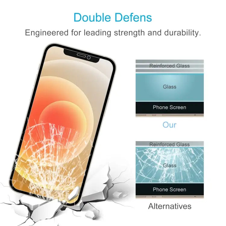 For iPhone 12 / 12 Pro 0.26mm 9H 2.5D Tempered Glass Film (Open Hole) - For iPhone 12 / 12 Pro