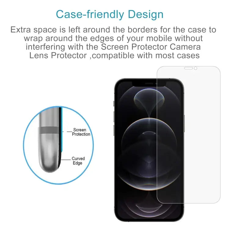 For iPhone 12 Pro Max 0.26mm 9H 2.5D Tempered Glass Film (Open Hole) - For iPhone 12 Pro Max