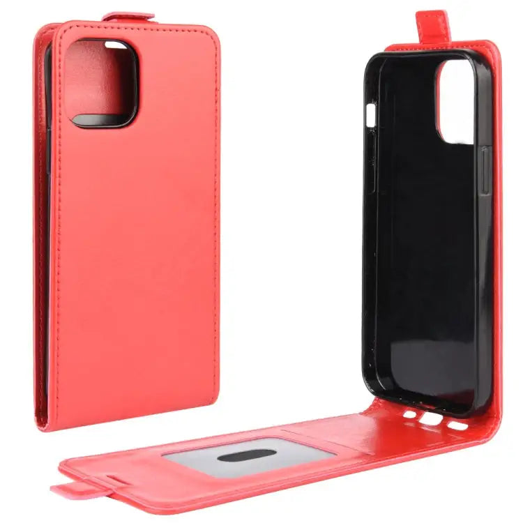 For iPhone 12 R64 Texture Single Vertical Flip Leather Protective Case with Card Slots & Photo Frame For iPhone 12 mini