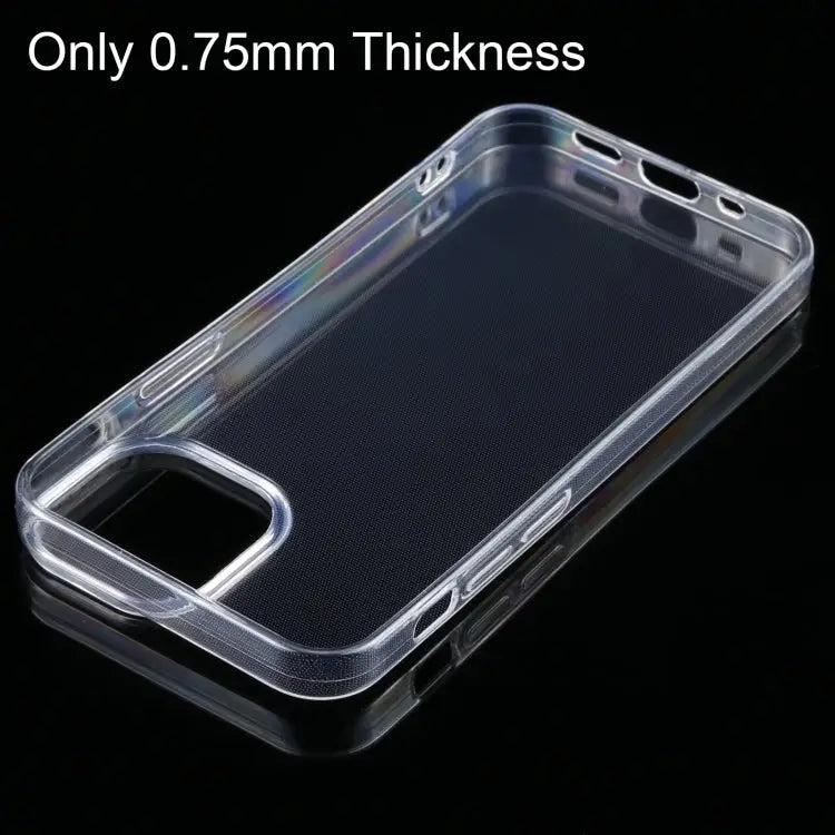 For iPhone 13 0.75mm Ultra-thin Transparent TPU Soft Protective Case - For iPhone 13
