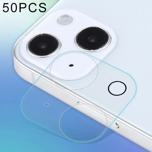 For iPhone 13 mini 50pcs HD Rear Camera Lens Protector Tempered Glass Film - For iPhone 13 mini(50pcs)
