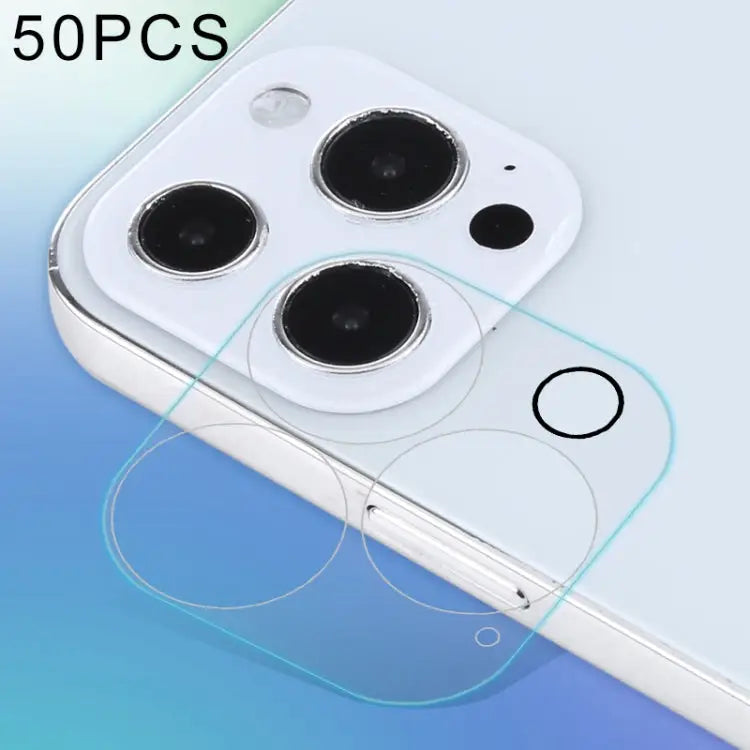 For iPhone 13 Pro 50pcs HD Rear Camera Lens Protector Tempered Glass Film For iPhone 13 Pro(50pcs) - For iPhone 13
